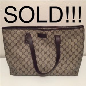 Authentic Gucci tote. SOLD AS OF 10/3/18!!!!